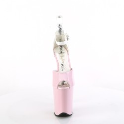 Біло-рожеві  туфельки з закритою пʼяткою