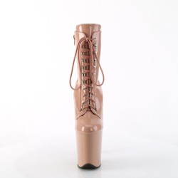 Лакові  ботинки pleaser персикового кольору