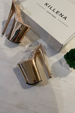 Стріпи четвірки з дзеркальною платформою rouse gold
