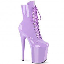Лакові фіолетові черевики pleaser