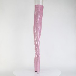 Ботфорти  з блискучого лаку та відкритим носиком