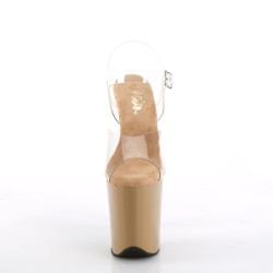 Стрип босоніжки кольору toffi із силіконовим верхом