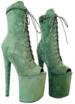 Зелені  ботиночки стріпи для стриптизу