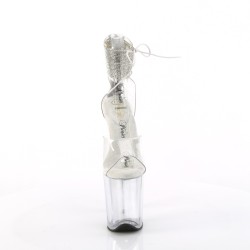 Прозорі стріпи з ремінцем із страз на щиколотці