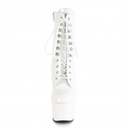 Білі закриті черевики для танців на пілоні