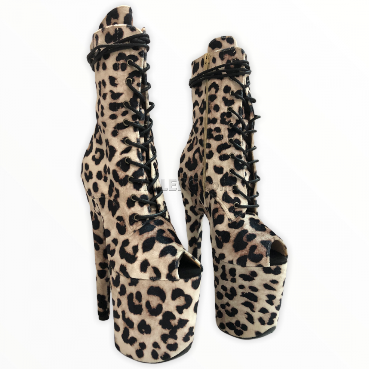 Леопардовые открытые ботиночки killena для exotic dance