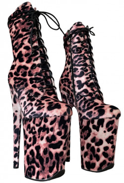 Леопардові ботиночки  з закритим  носиком. Четверки
