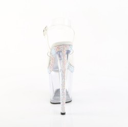 Прозорі босоніжки з каймою зі стразів