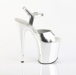 Срібні босоніжки Pleaser