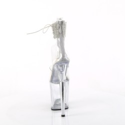 Прозорі стріпи з ремінцем із страз на щиколотці