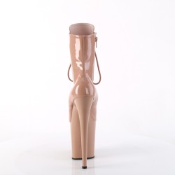 Лакові  ботинки pleaser персикового кольору