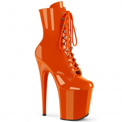 Лакові оранжеві черевики pleaser