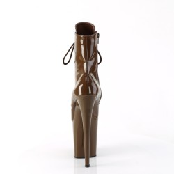 Світло- коричневі черевики pleaser. Трійка