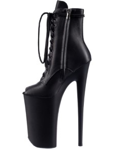 Ботинки-п'ятірки з відкритим носиком. Натуральна шкіра.