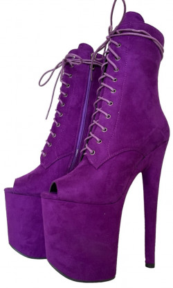 Фіолетові стріп ботиночки. Трійка