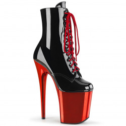 Лакові черевики з червоною хромованою платформою
